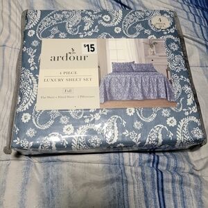Ardour Blue Luxury Sheet Set